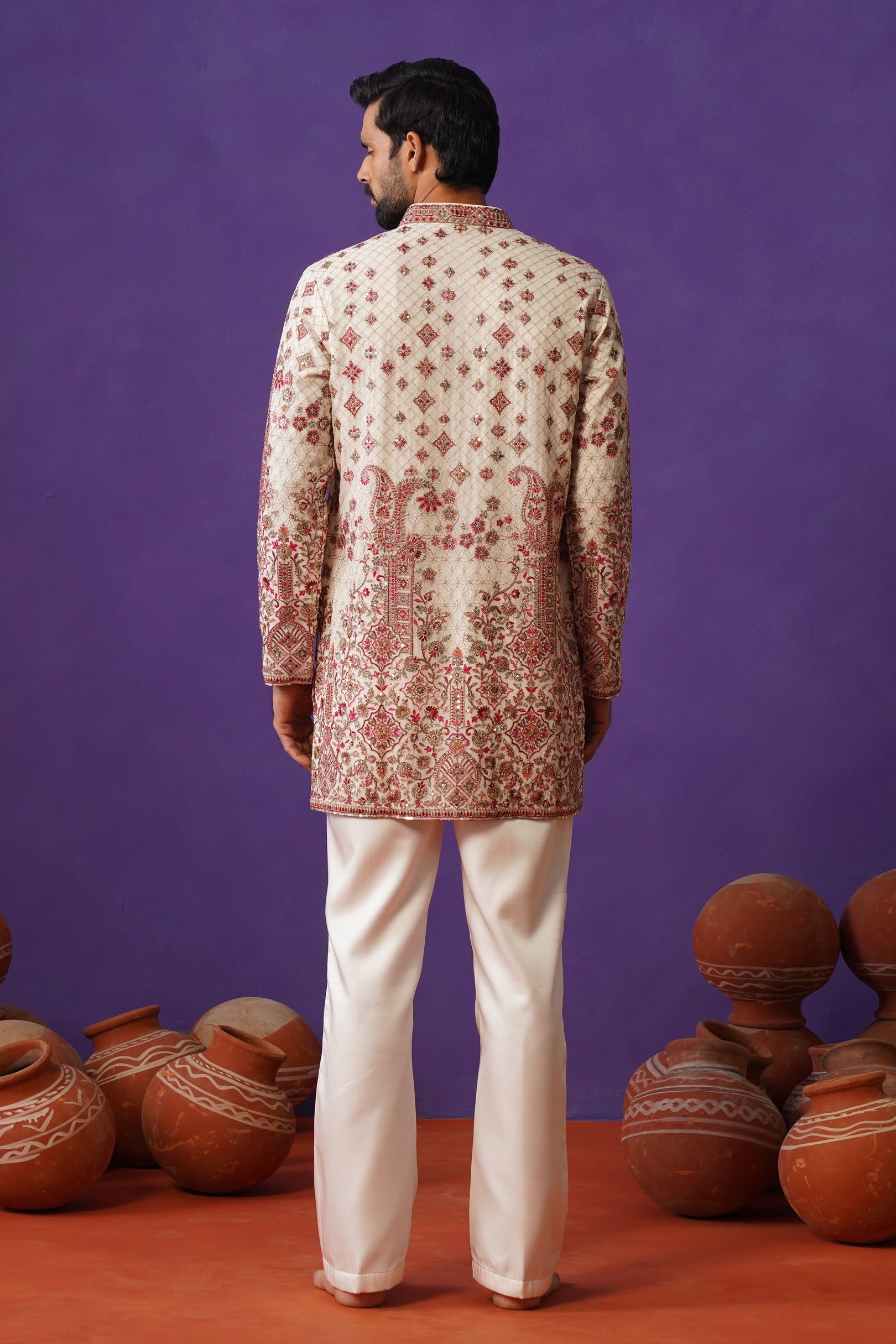 ISHQ IVORY SHORT KURTA SET