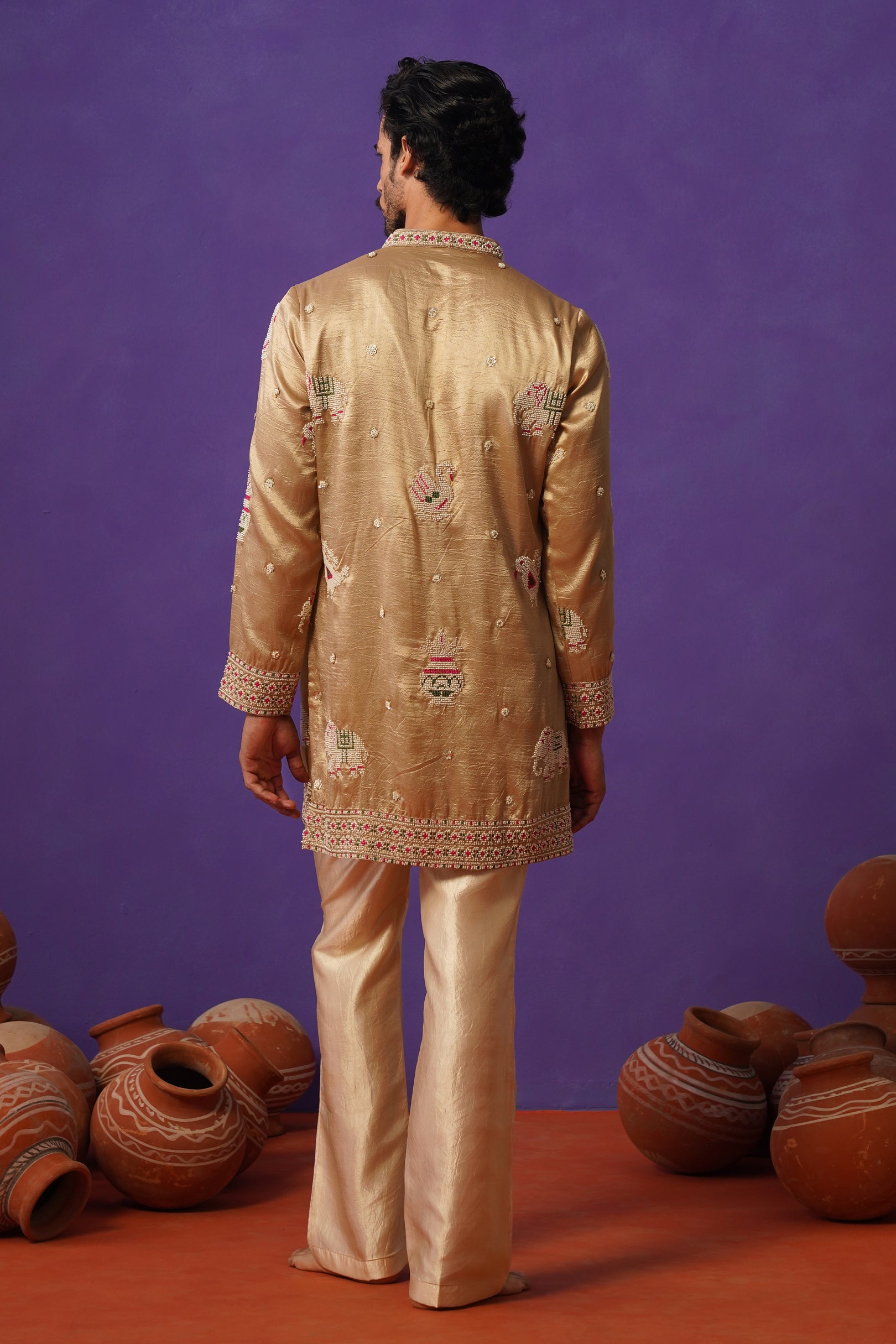 VEDANSH CHIKU SHORT KURTA SET