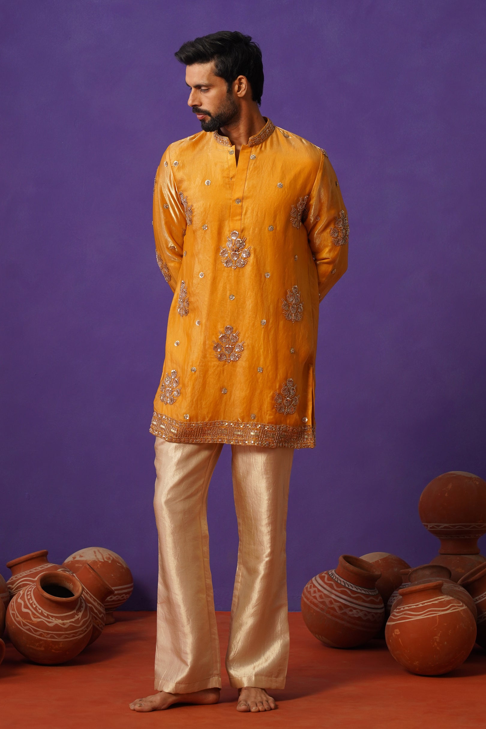 TAJ HALDI SHORT KURTA SET