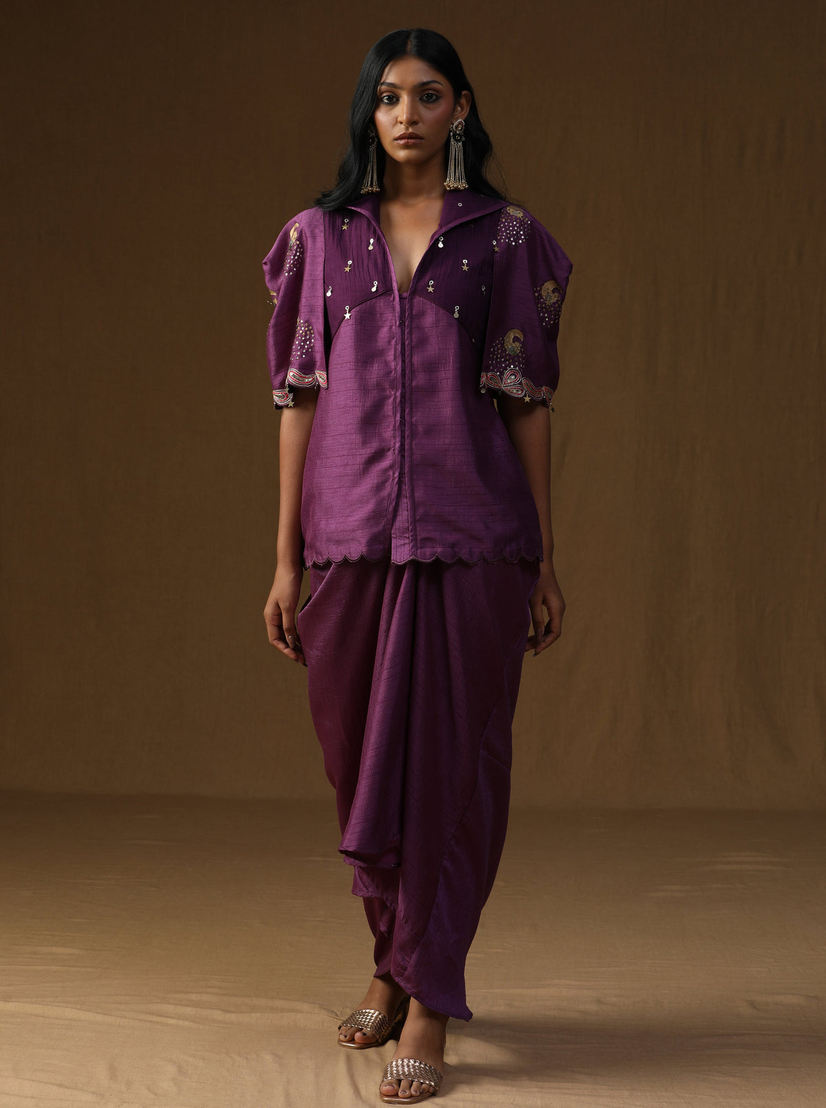 Rangadevi Jamuni – Draped Skirt Set