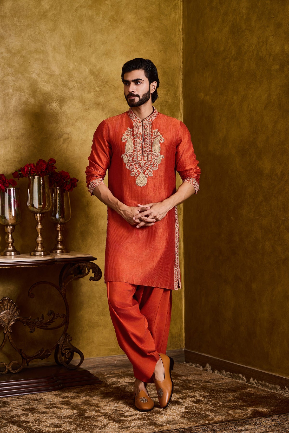 Rust Kurta Salwar Set