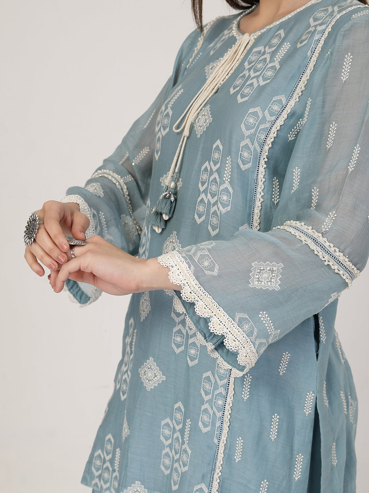 Ocean Blue Lace Set