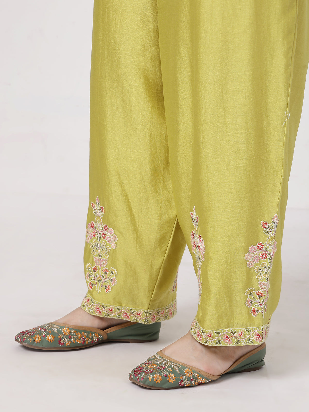 Lime Green A-line Suit Set