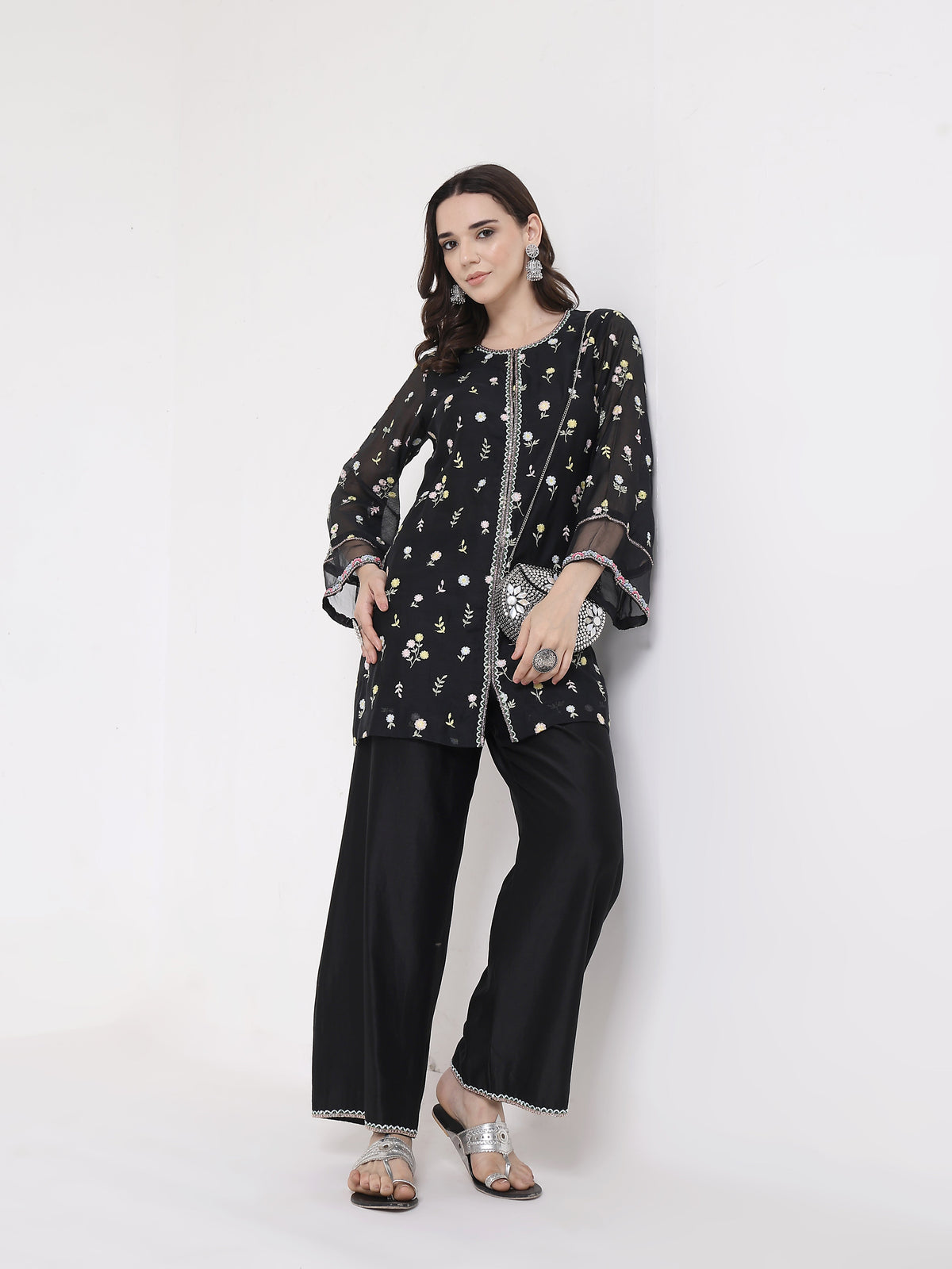Opal Embroidered Suit Set