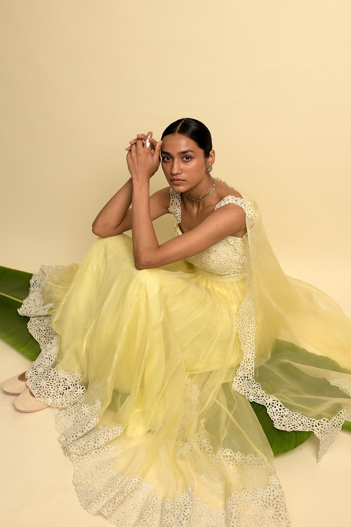 Yellow Anarkali