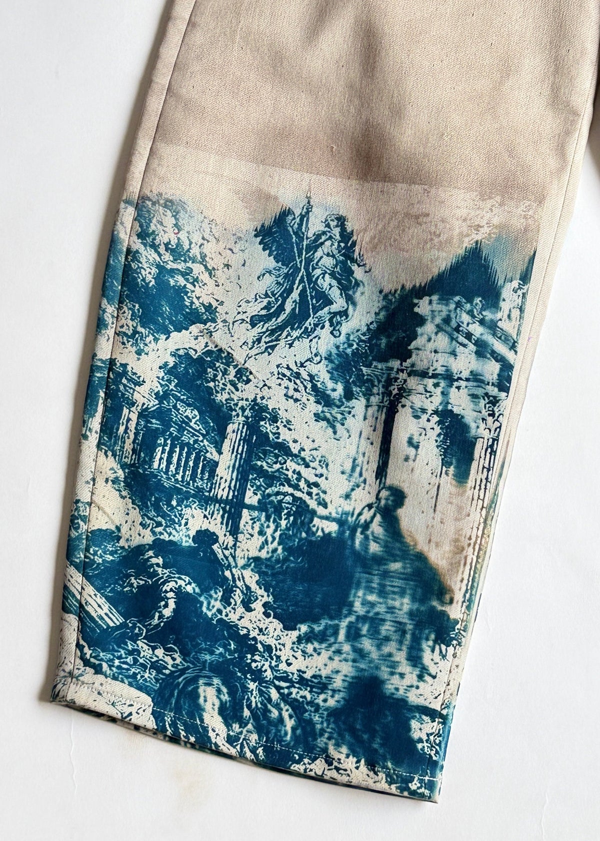 Fallen Seraph - Handmade Sunprinted Barrel Denim