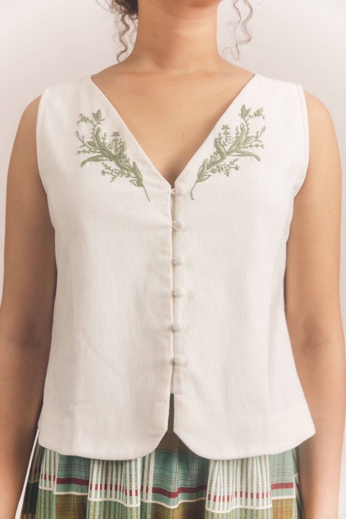 Edith Jacket set White