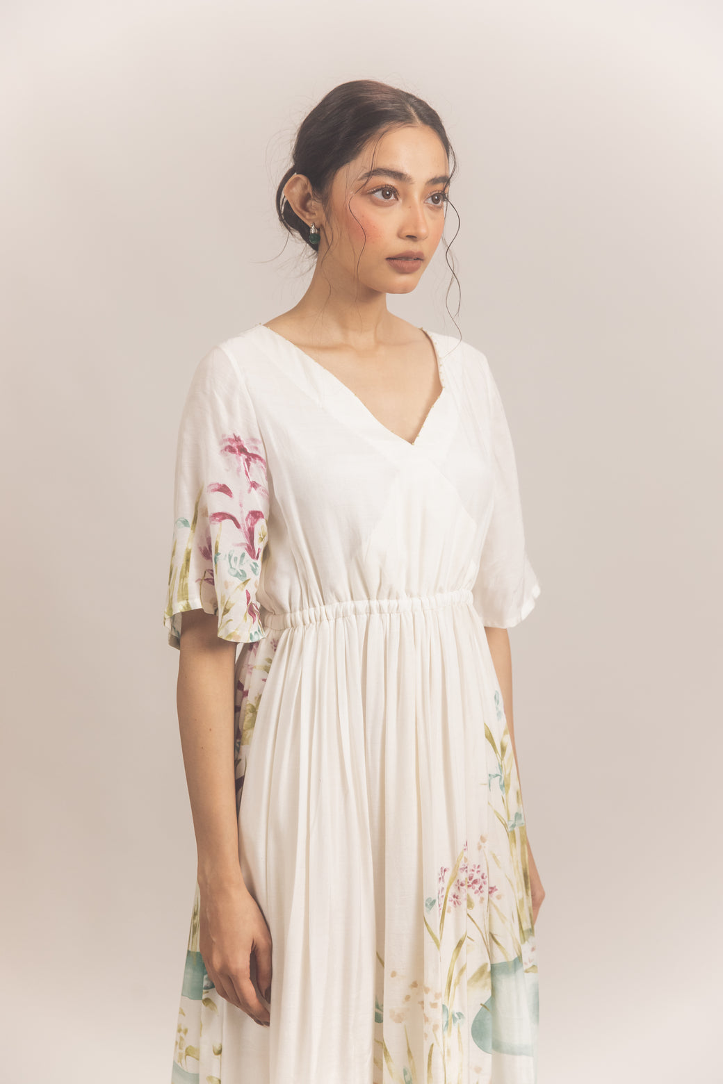 Tier dress White
