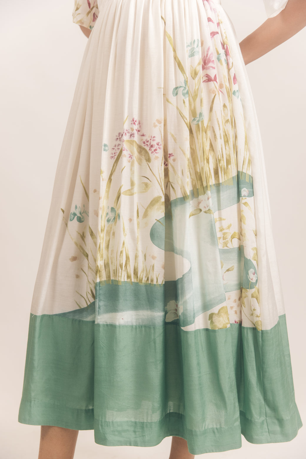 Tier dress White