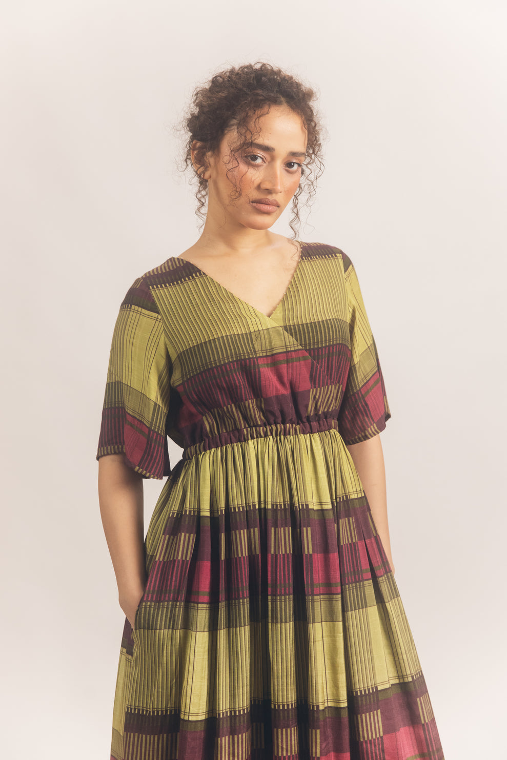 Tier dress Wine