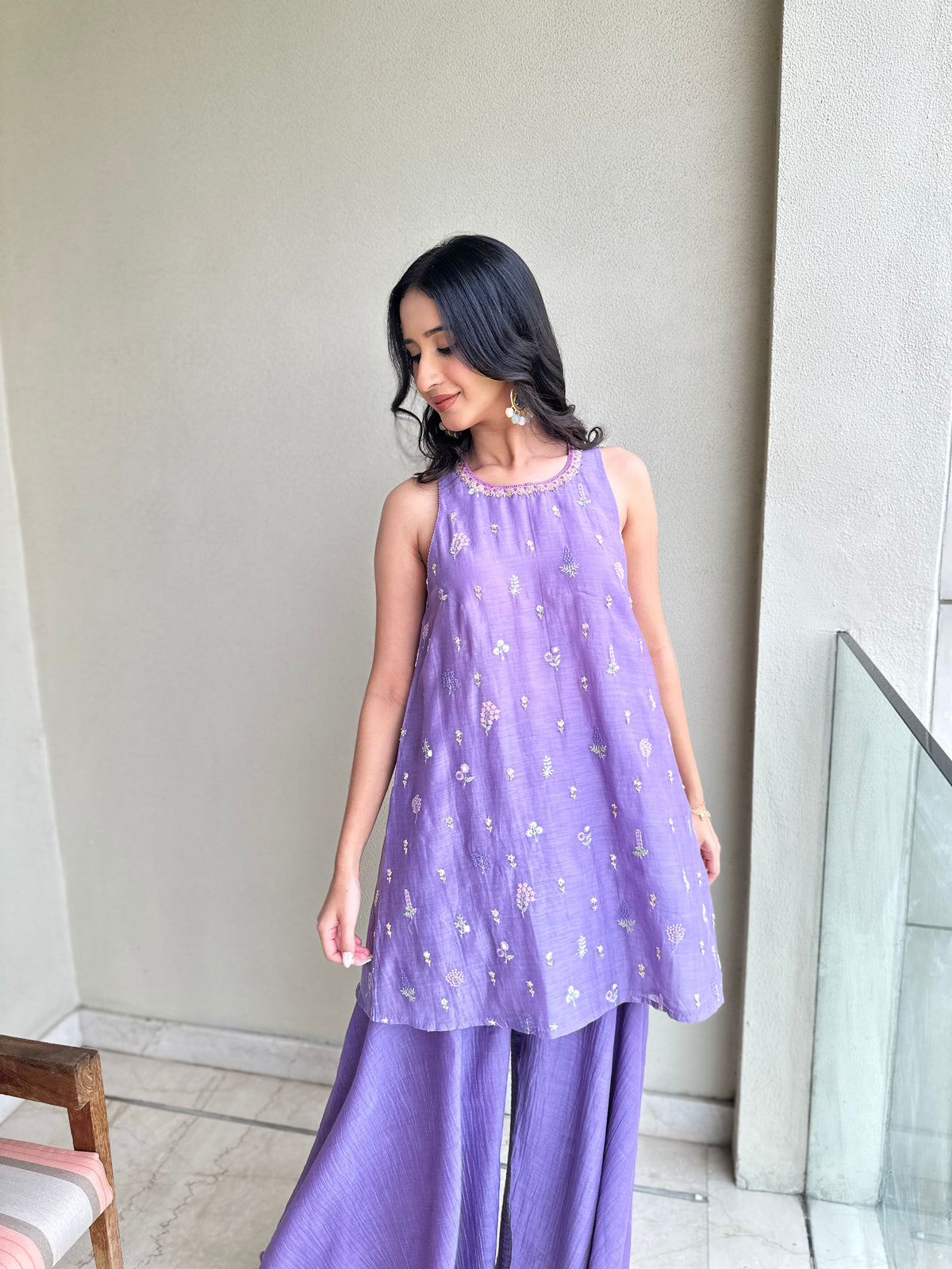 Lilac Sharara Set