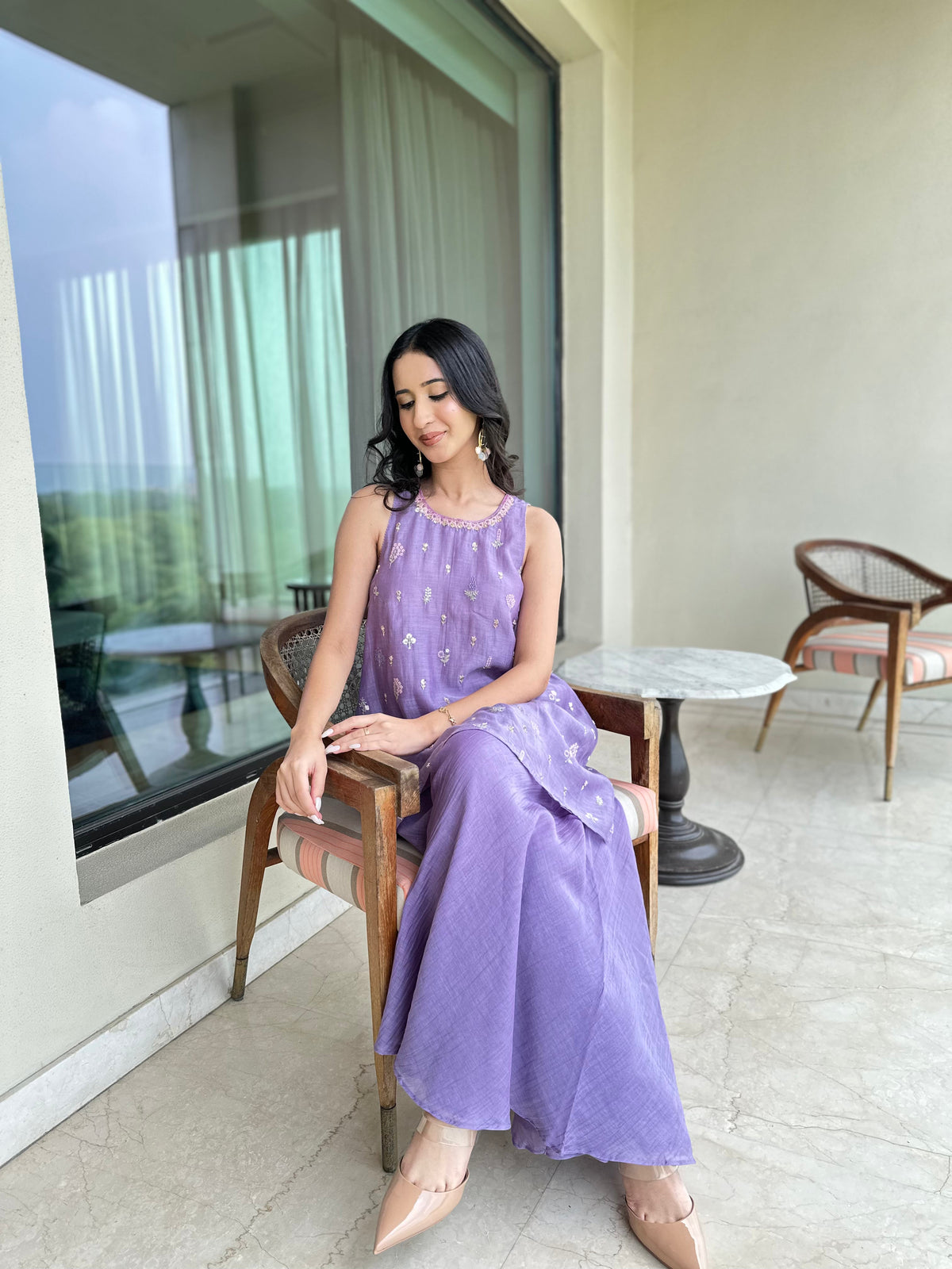 Lilac Sharara Set