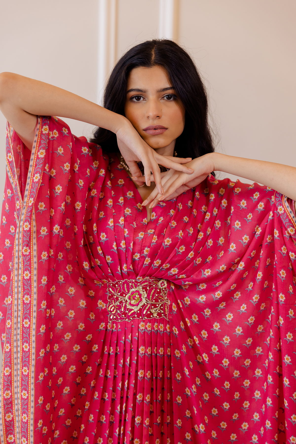 HAZEL KAFTAN – RANI PINK BUTTI