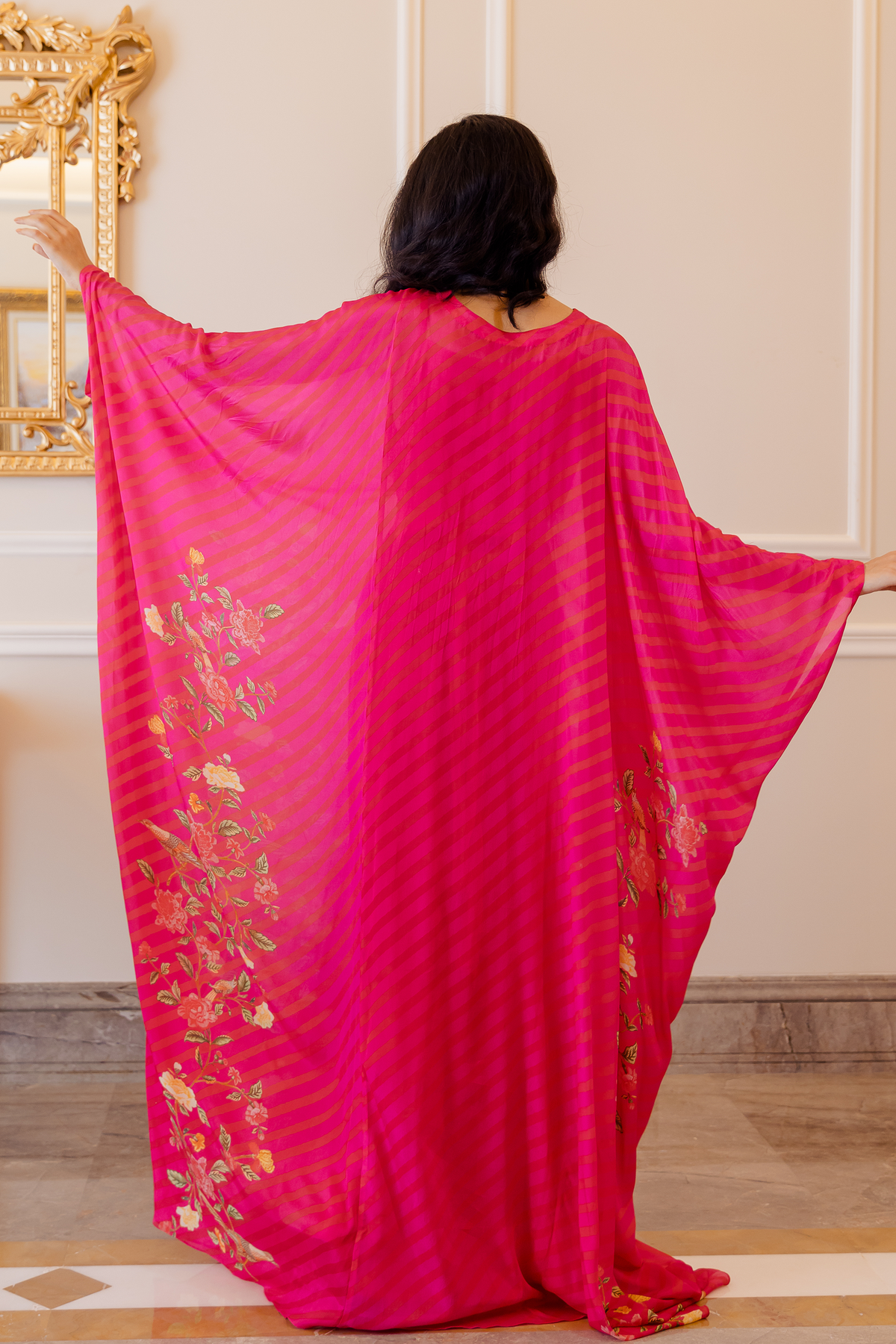 HAZEL KAFTAN – RANI PINK FLORAL