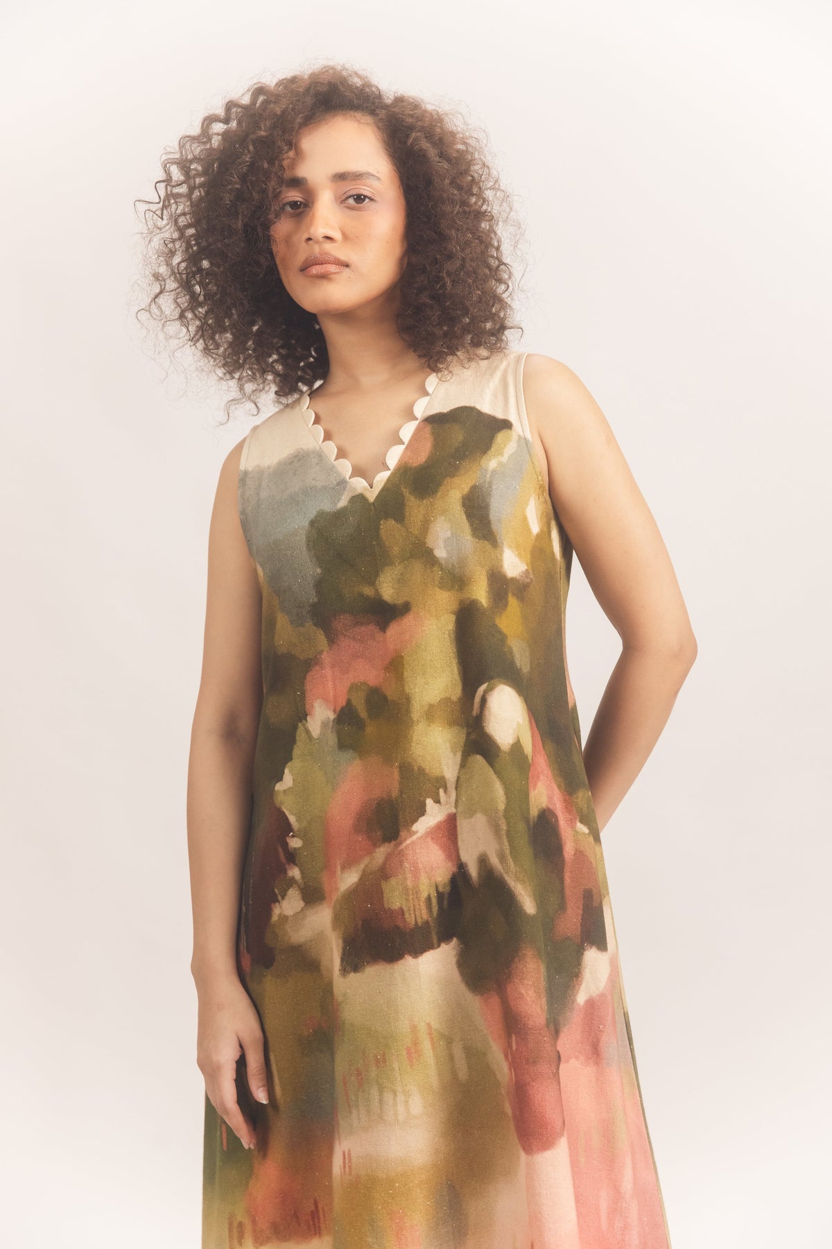 Lea Scallop dress