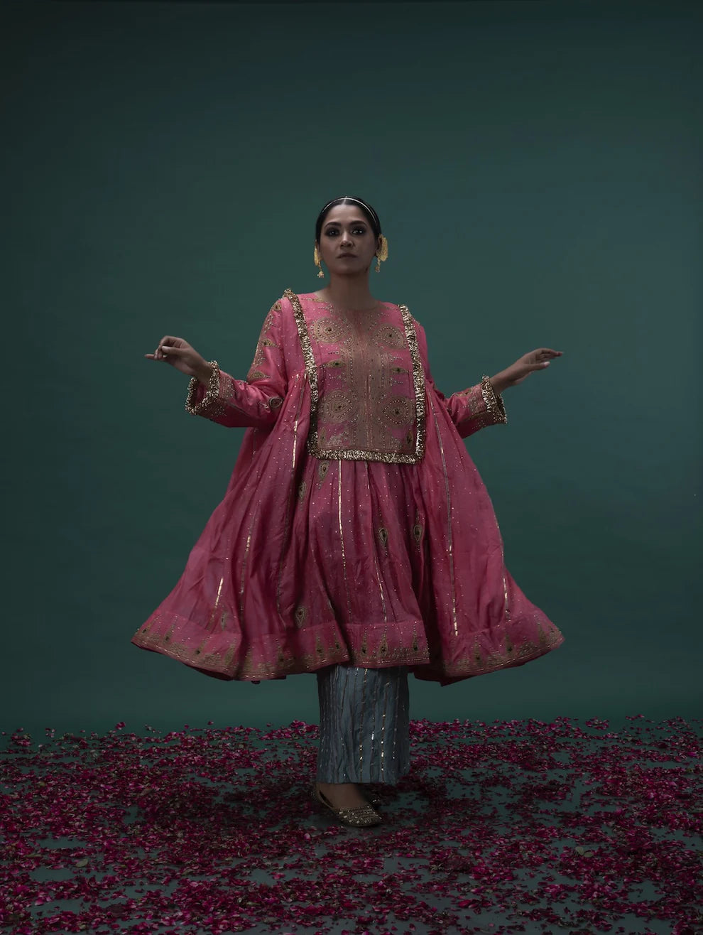 Zana kalidar choga set