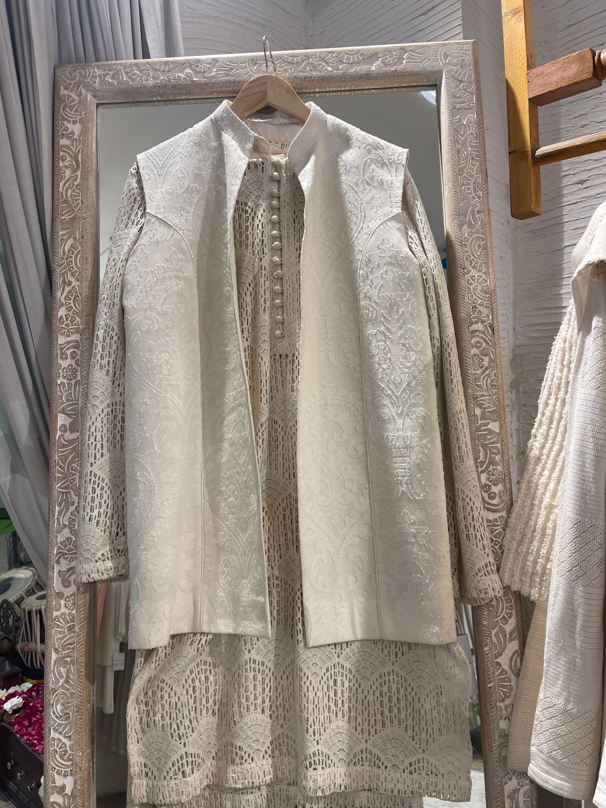 Ivory Half Jacket set