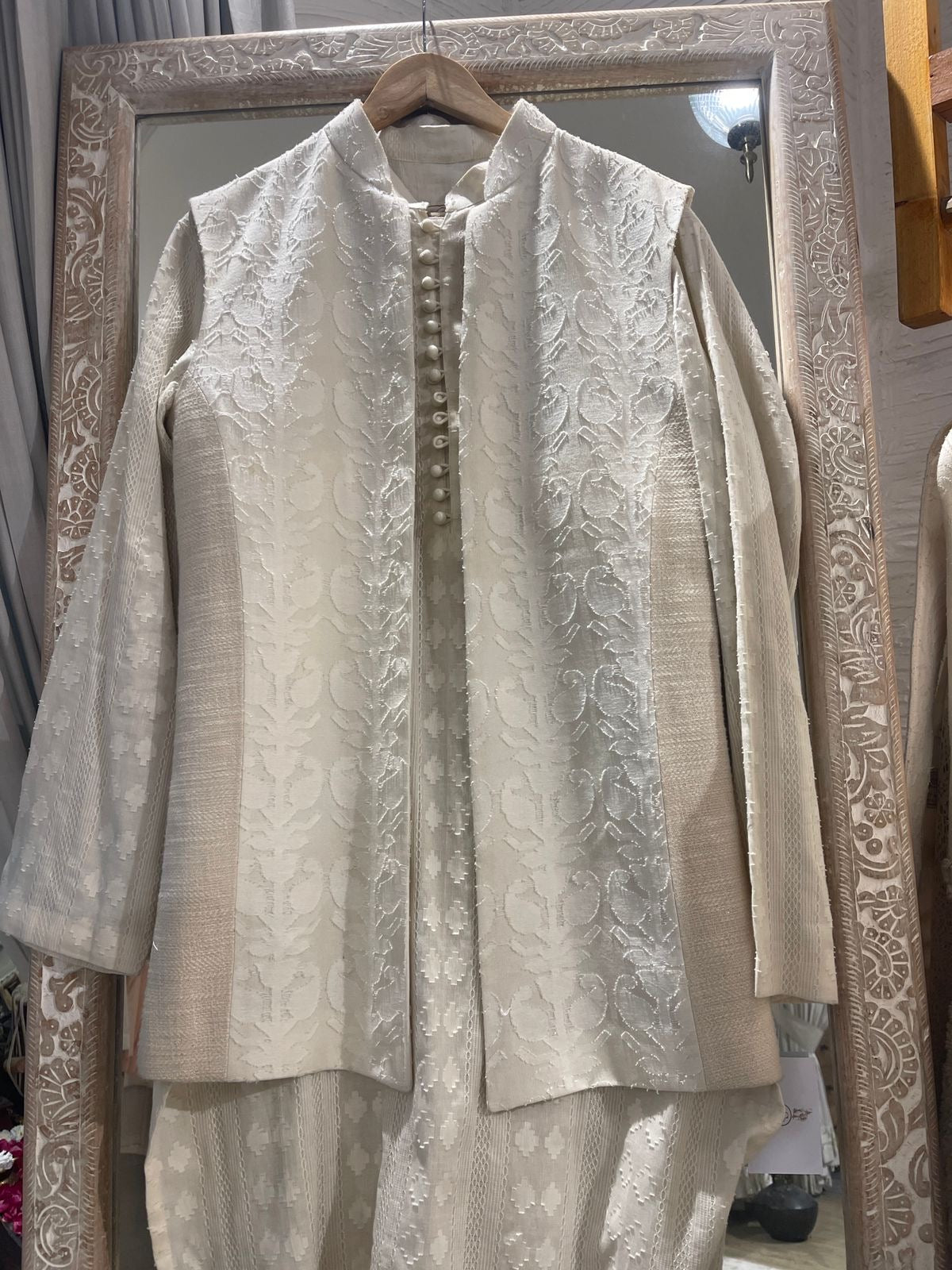 Ivory Half Jacket set