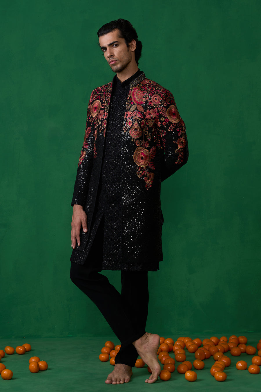 ROSE BLACK INDOWESTERN SET