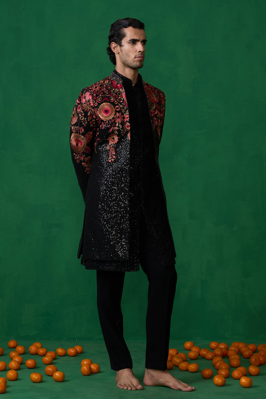 ROSE BLACK INDOWESTERN SET