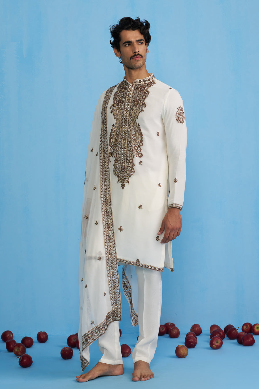 ARABIC IVORY KURTA SET