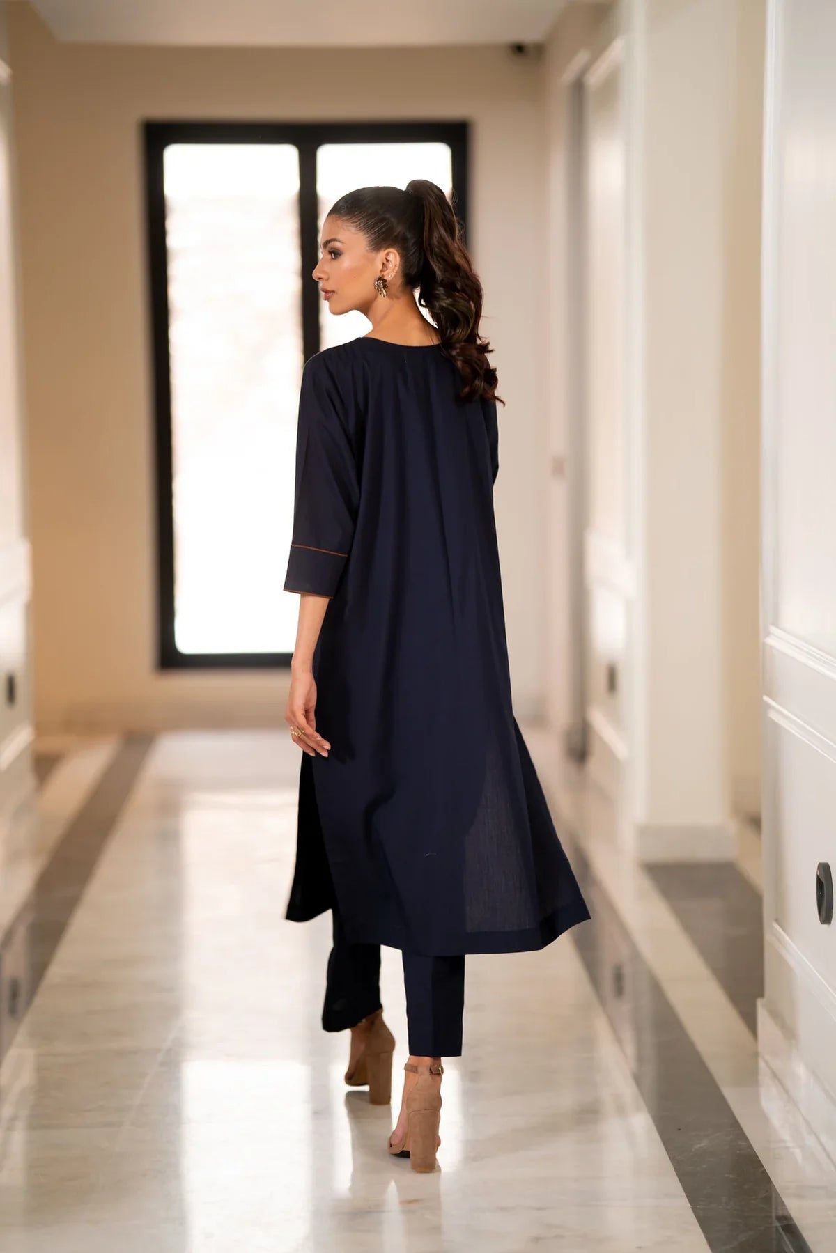 Navy blue Kurta With Pants