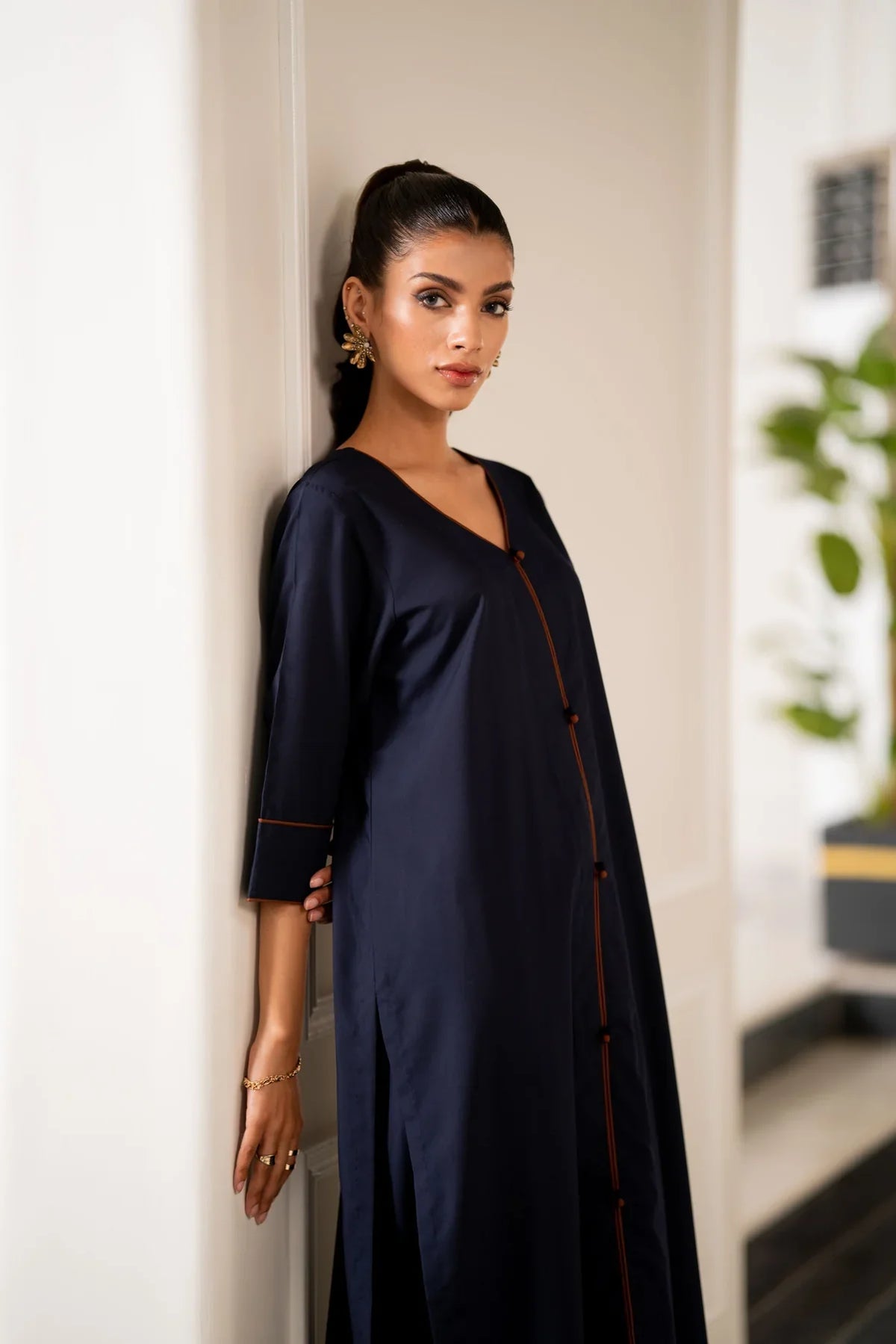 Navy blue Kurta With Pants