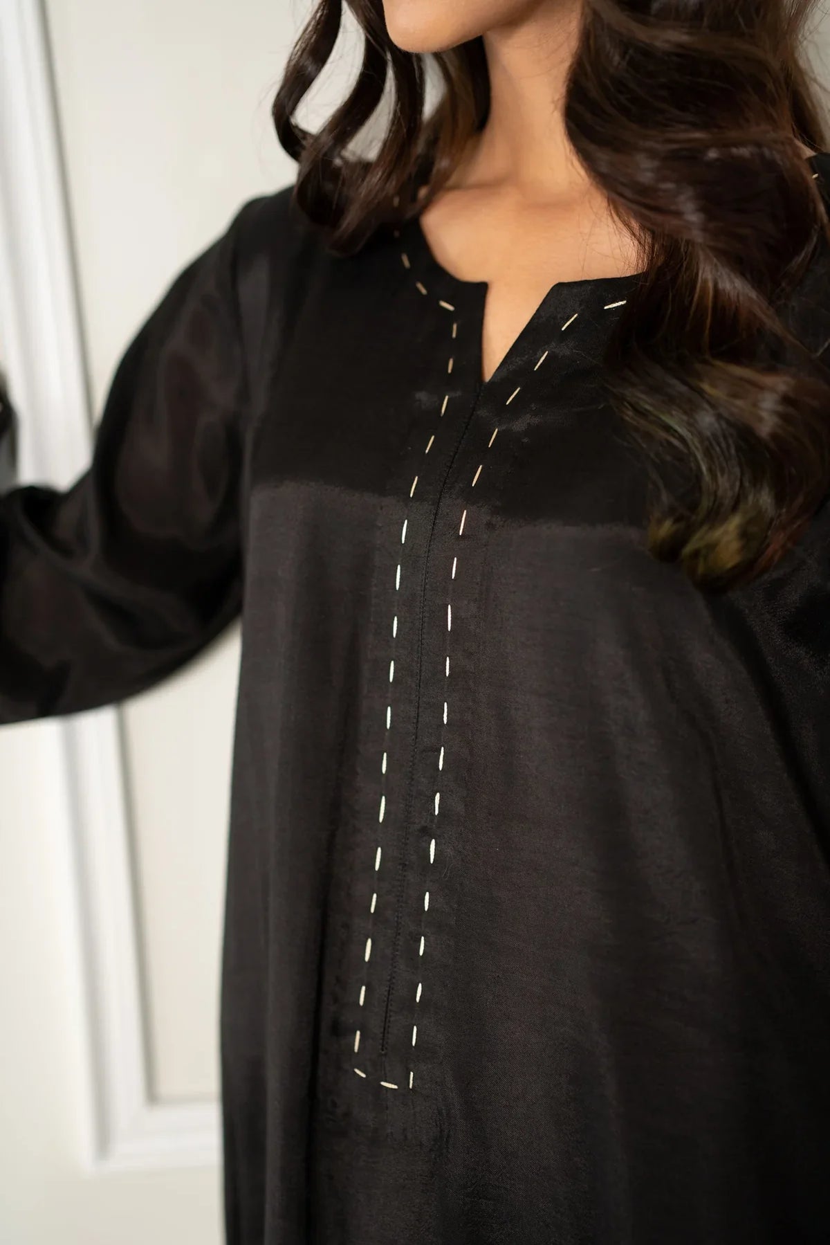Black Kurta With Pants