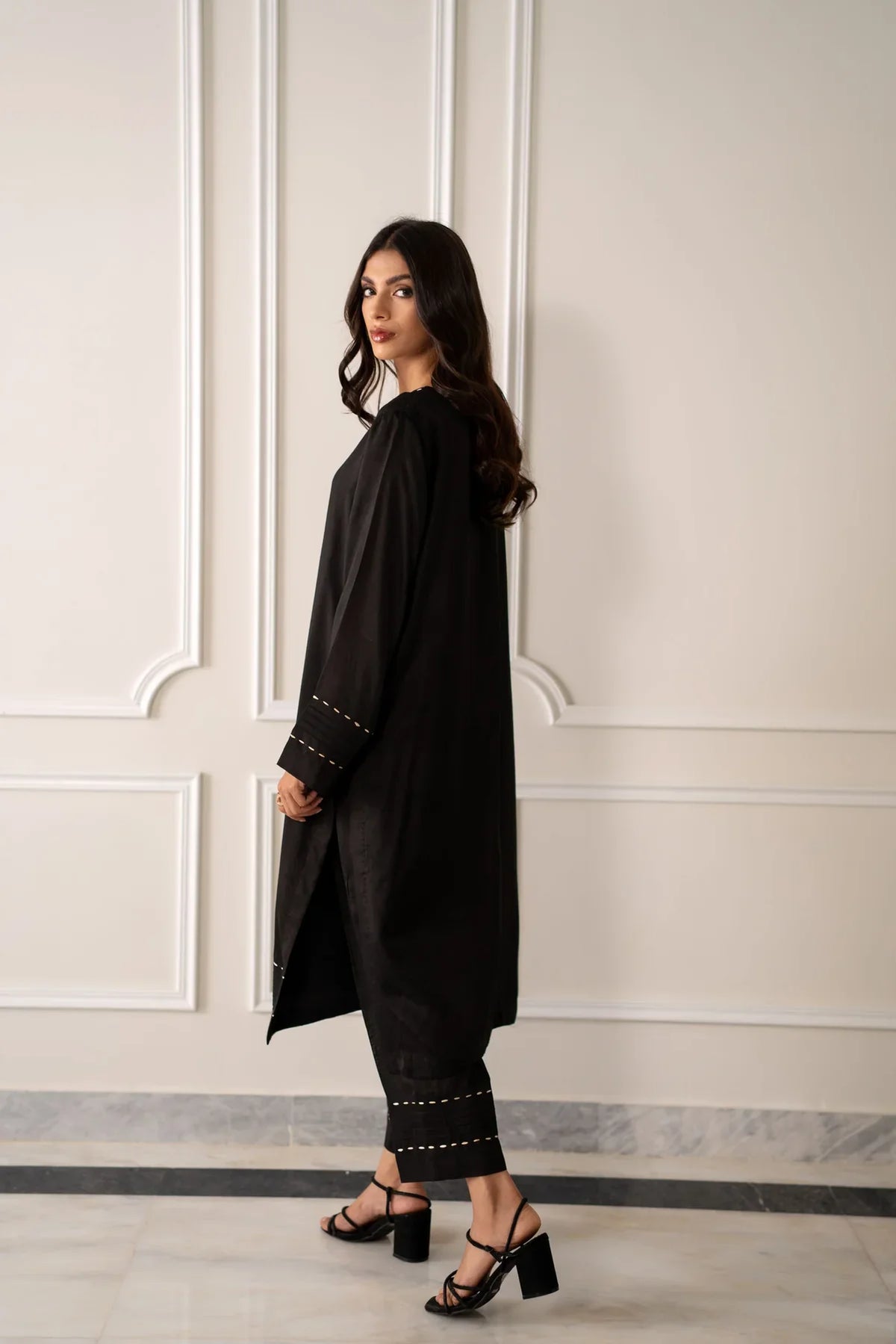 Black Kurta With Pants