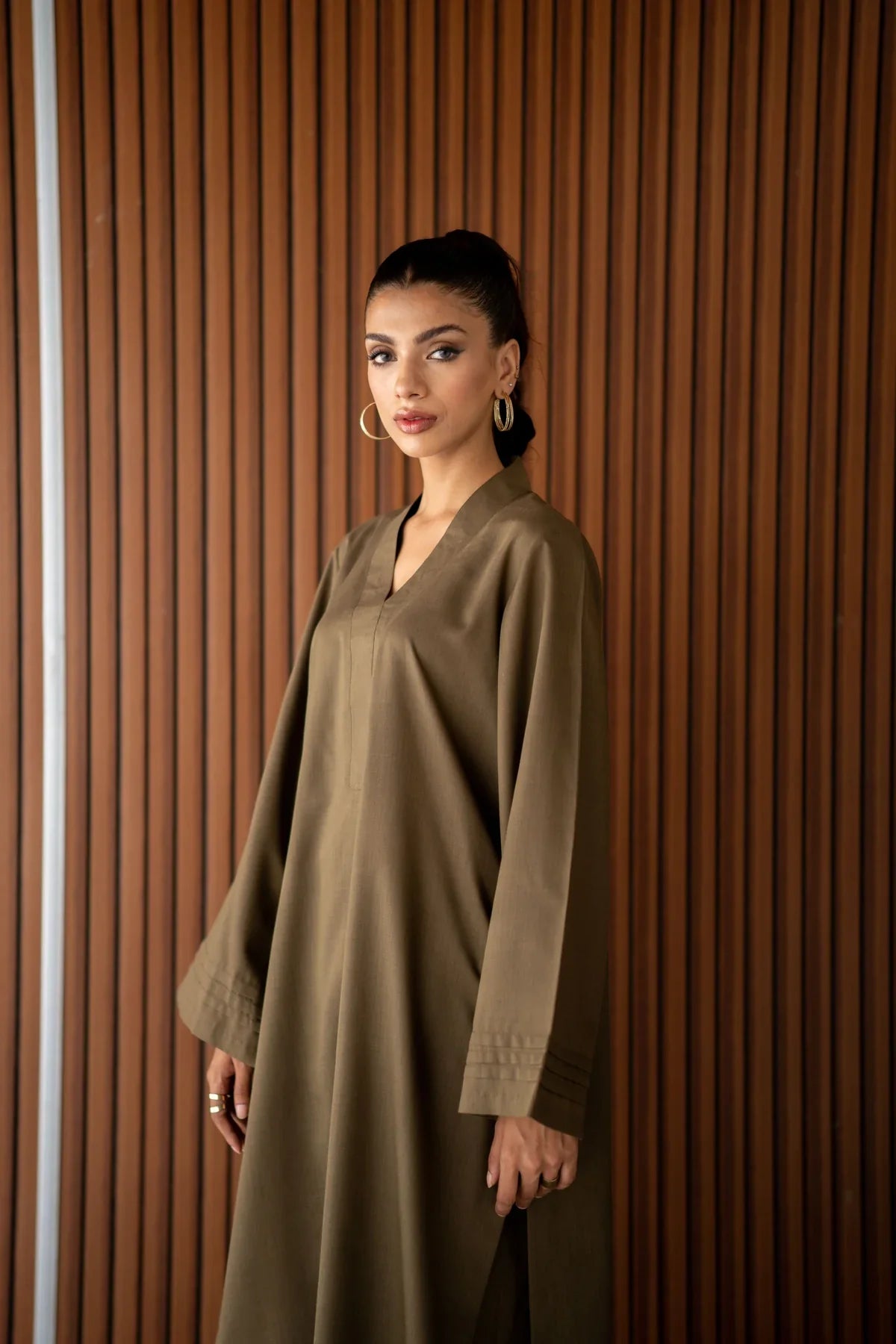 Olive green Kurta With Pants