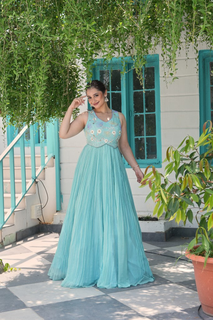 Celeste Bloom Embellished Gown