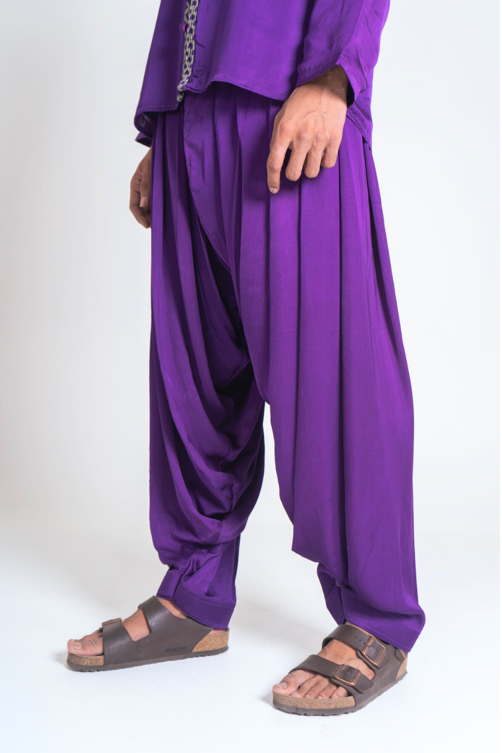 Purple-Green Braid Indo Set