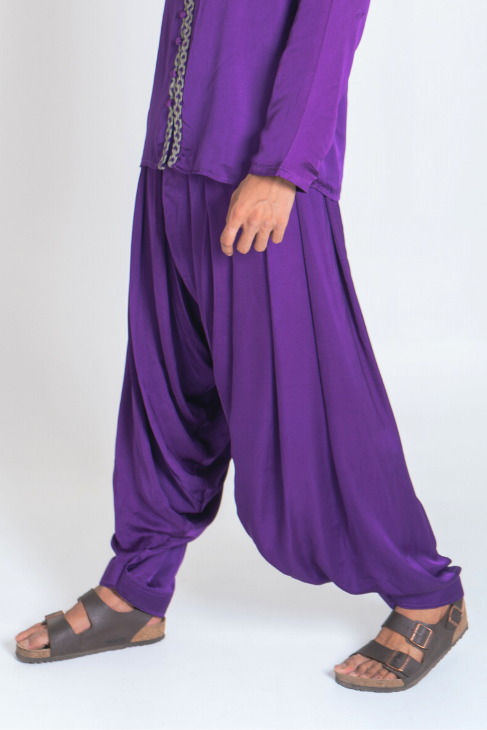Purple-Green Braid Indo Set