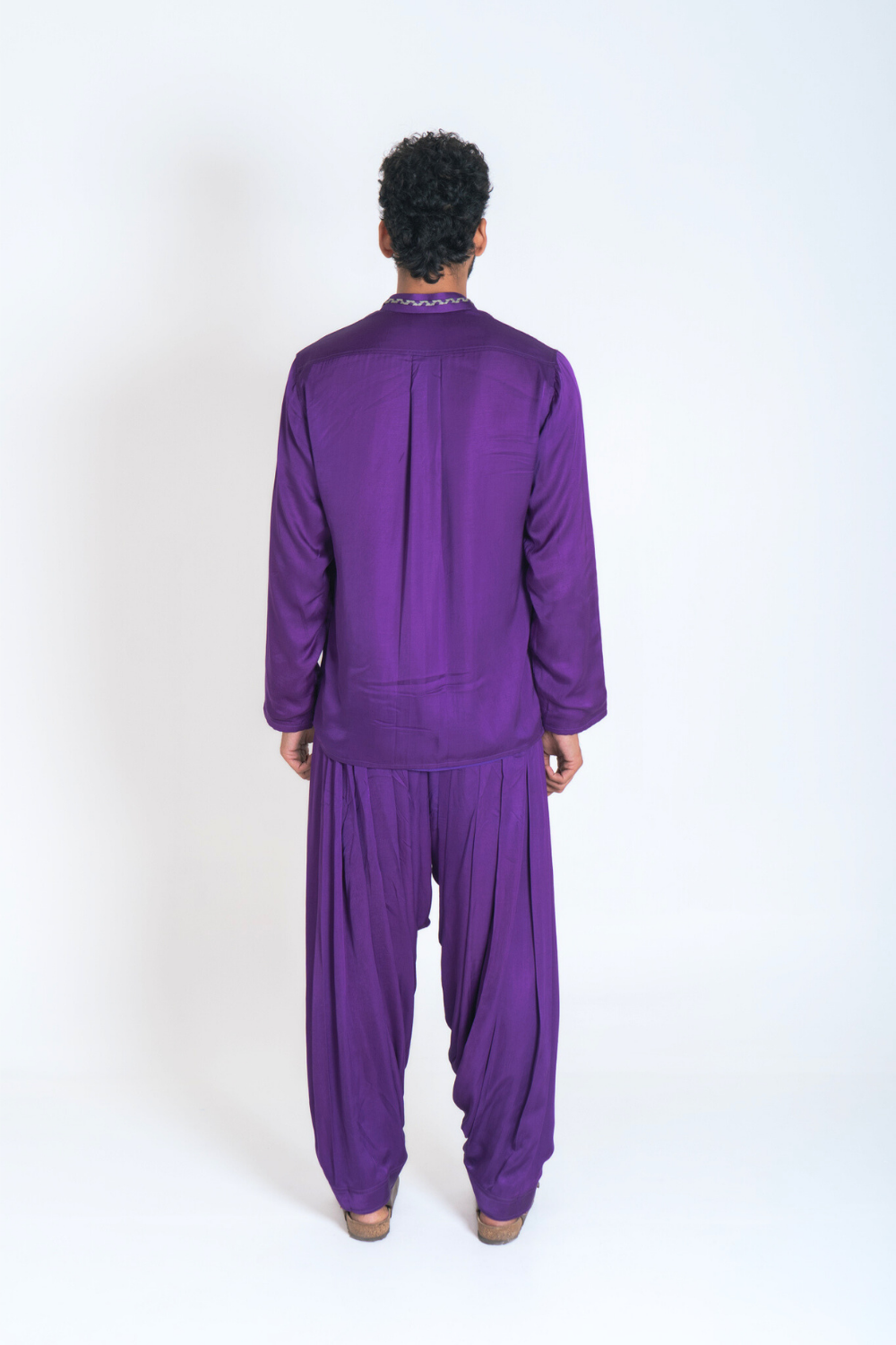 Purple-Green Braid Indo Set