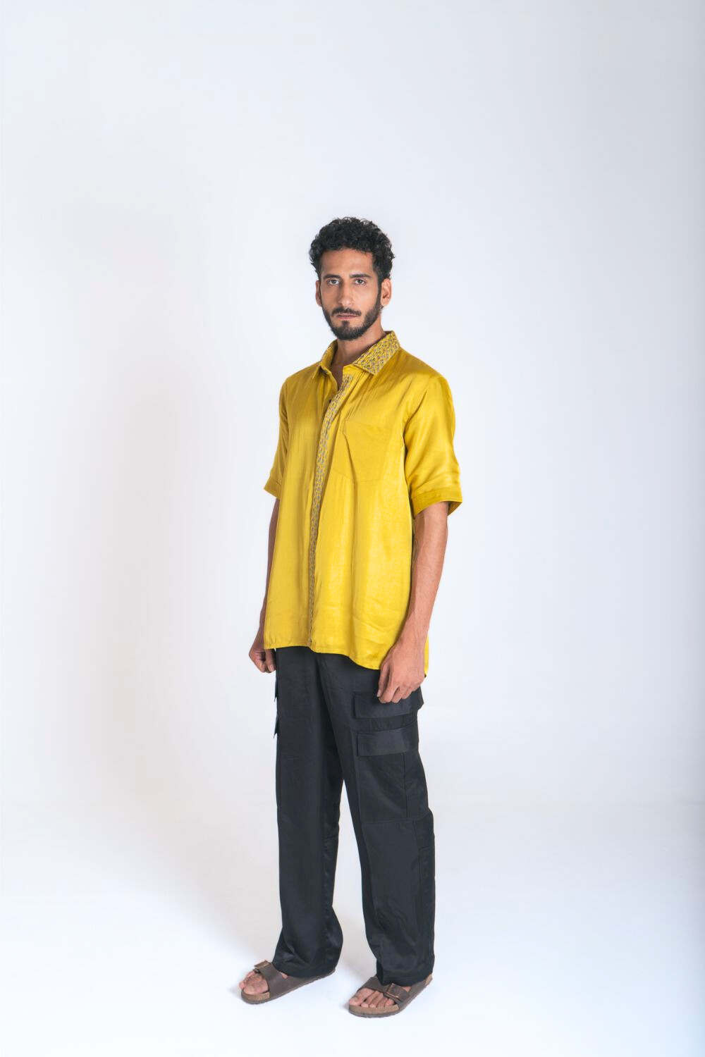 Yellow-Green Braid Shirt