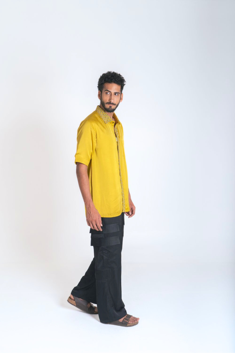 Yellow-Green Braid Shirt