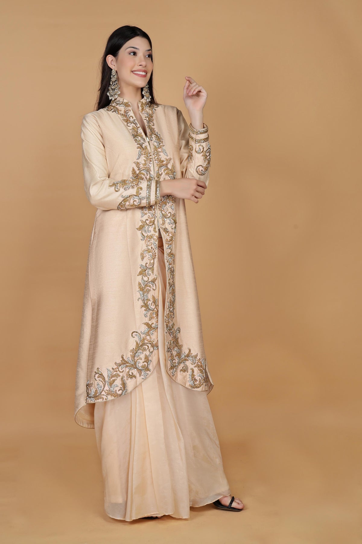 Embellished Longline Top & Skirt Co-Ords Set