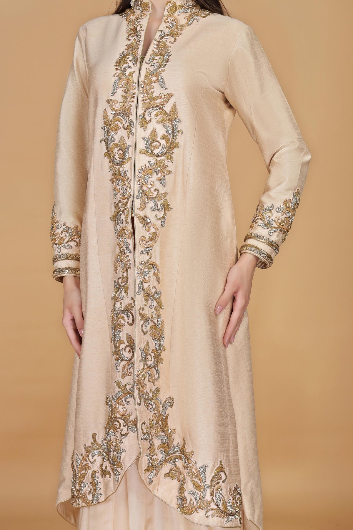 Embellished Longline Top & Skirt Co-Ords Set