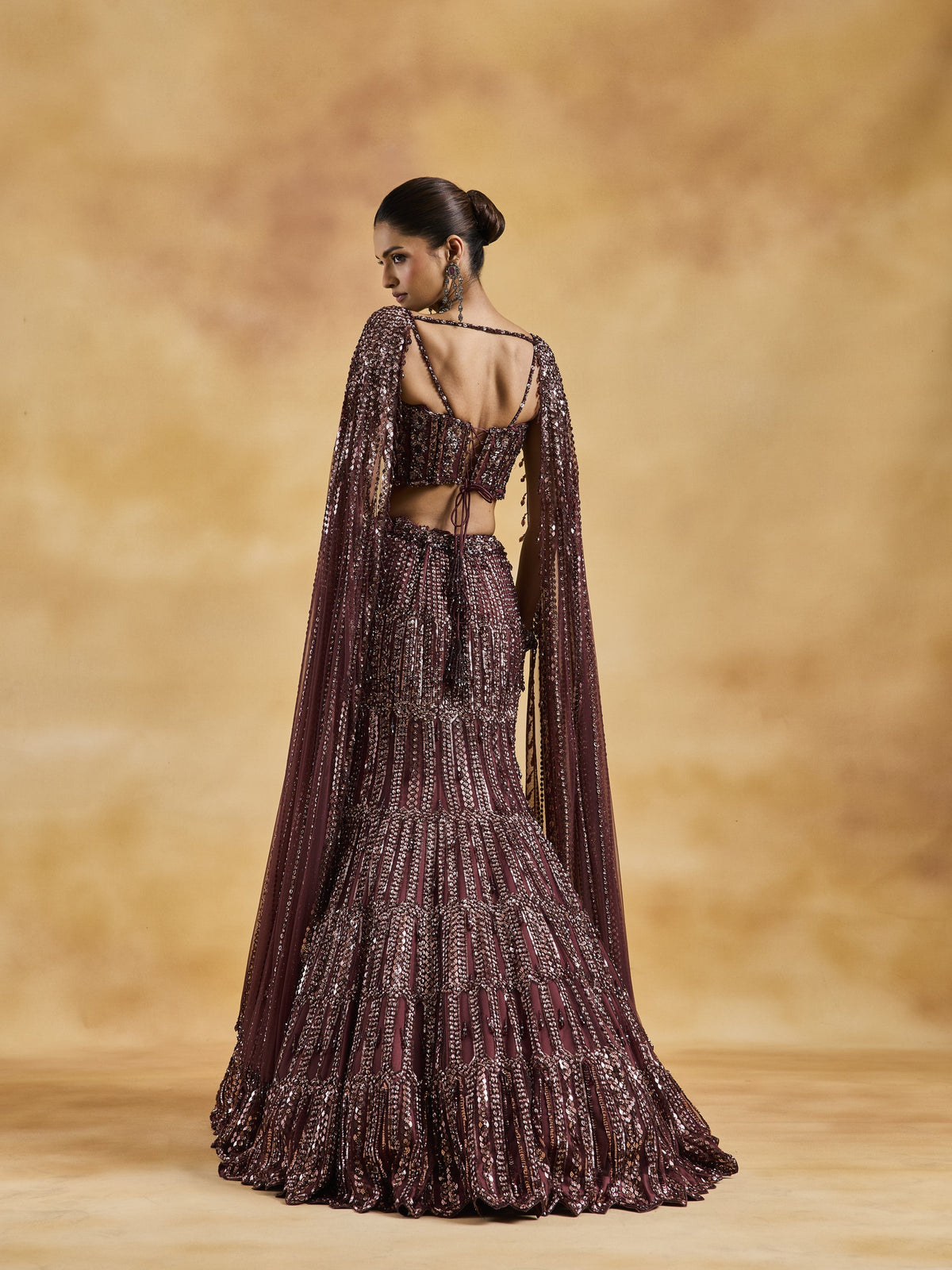 Burgundy Rose Fishtail Set
