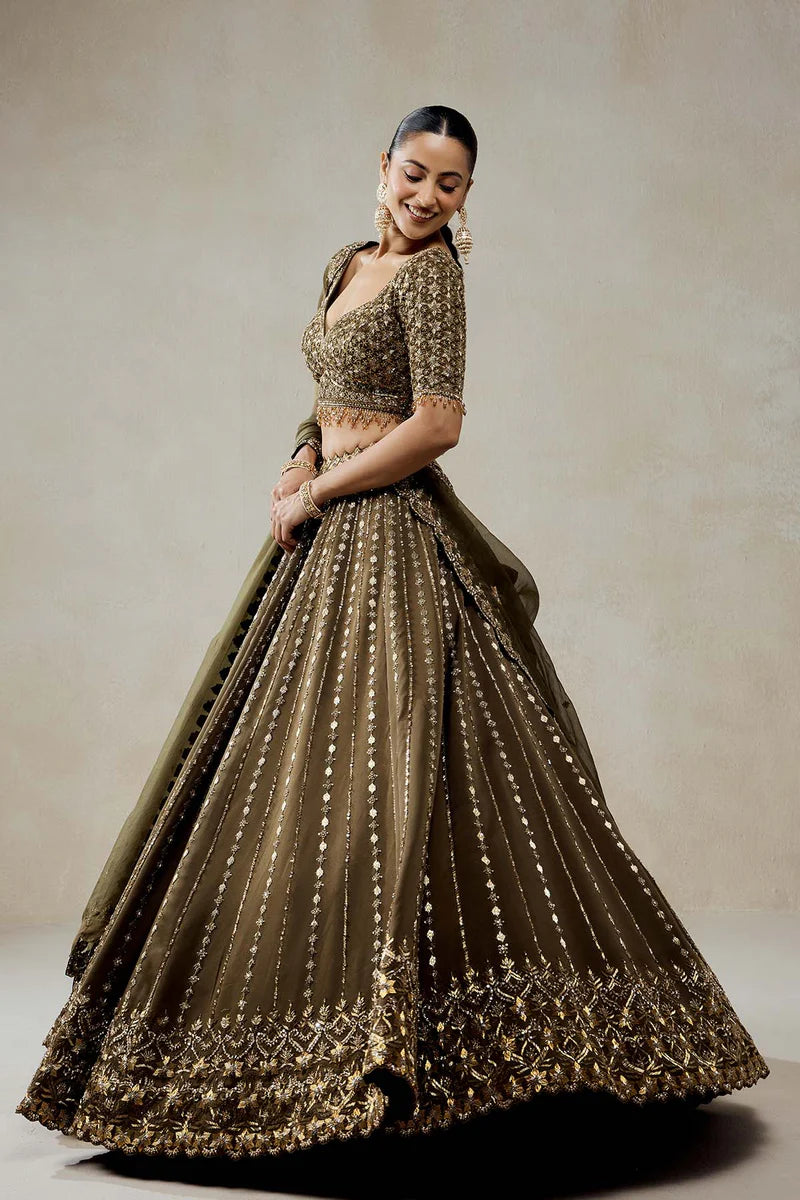 Mehendi Green Lehenga Set