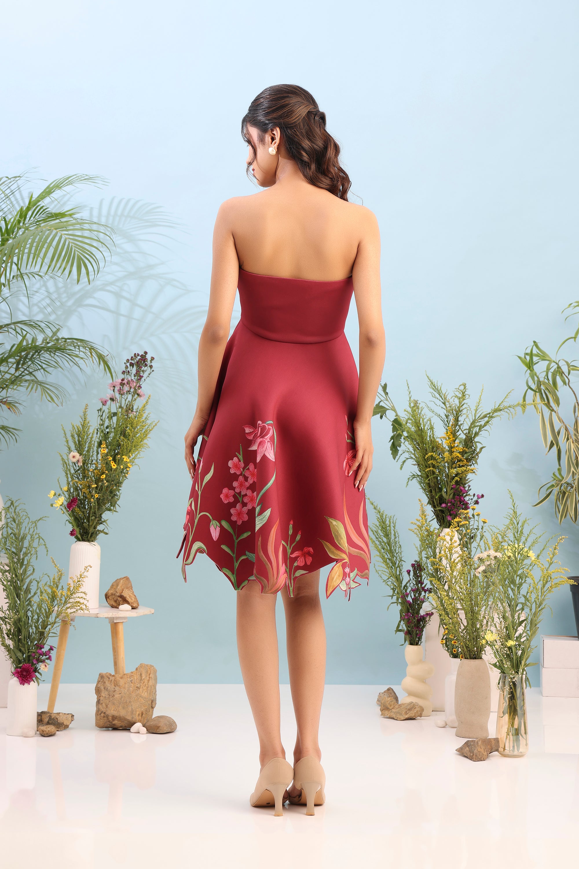 SHORT PRINTED DRESS