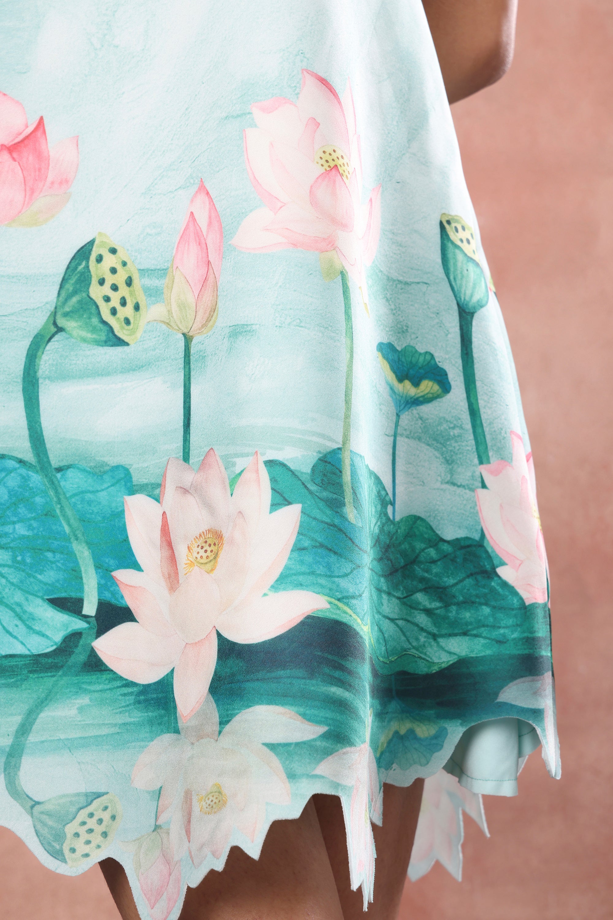 SHORT NEOPRENE PRINTED DRESS