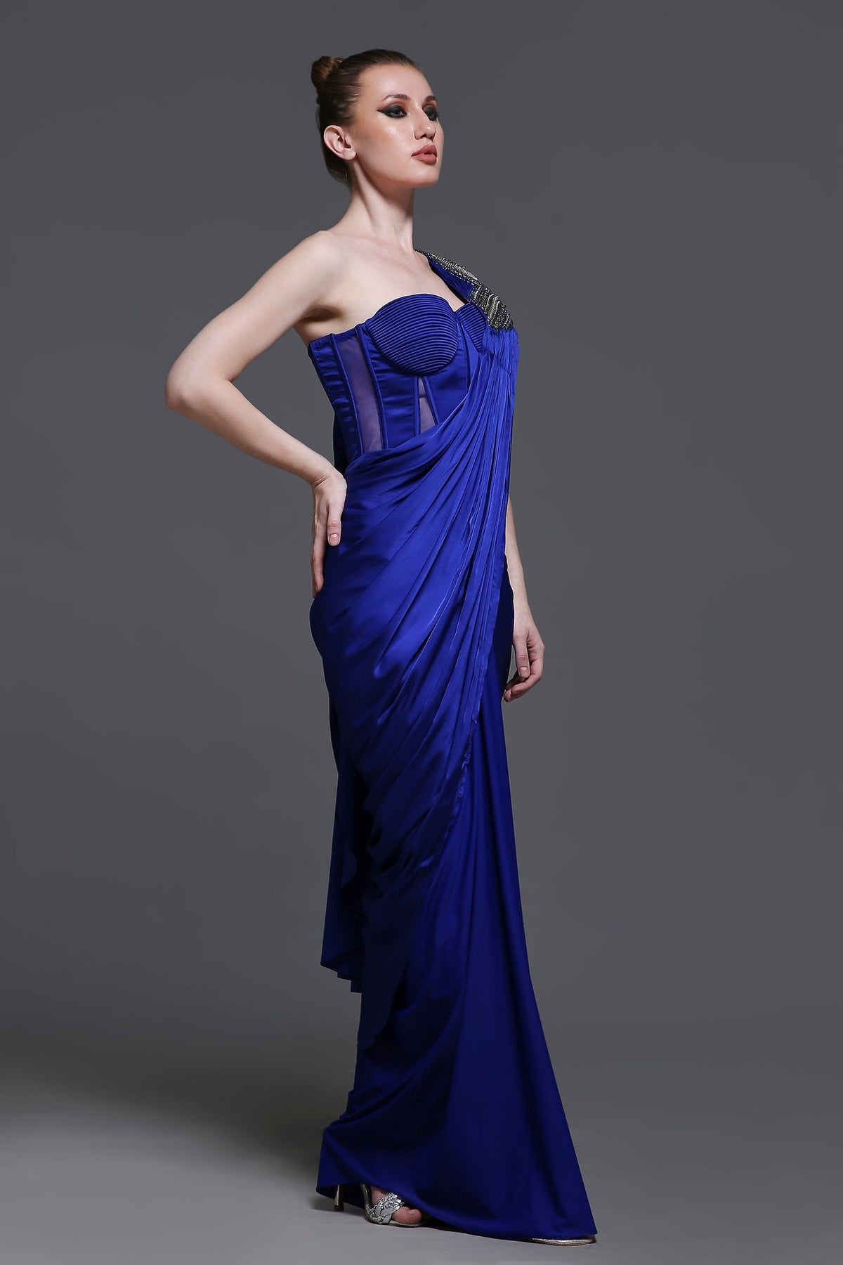 Bleu Georgia Drape
