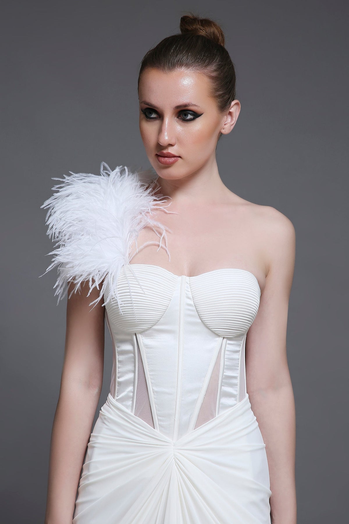 Blanc Georgia Feather Strap
