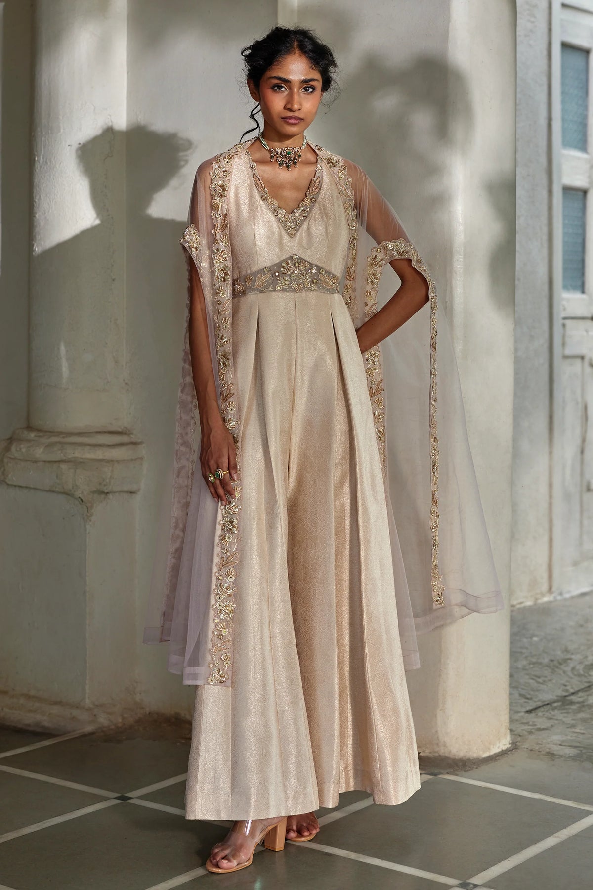 SERA CAPE JUMPSUIT SET