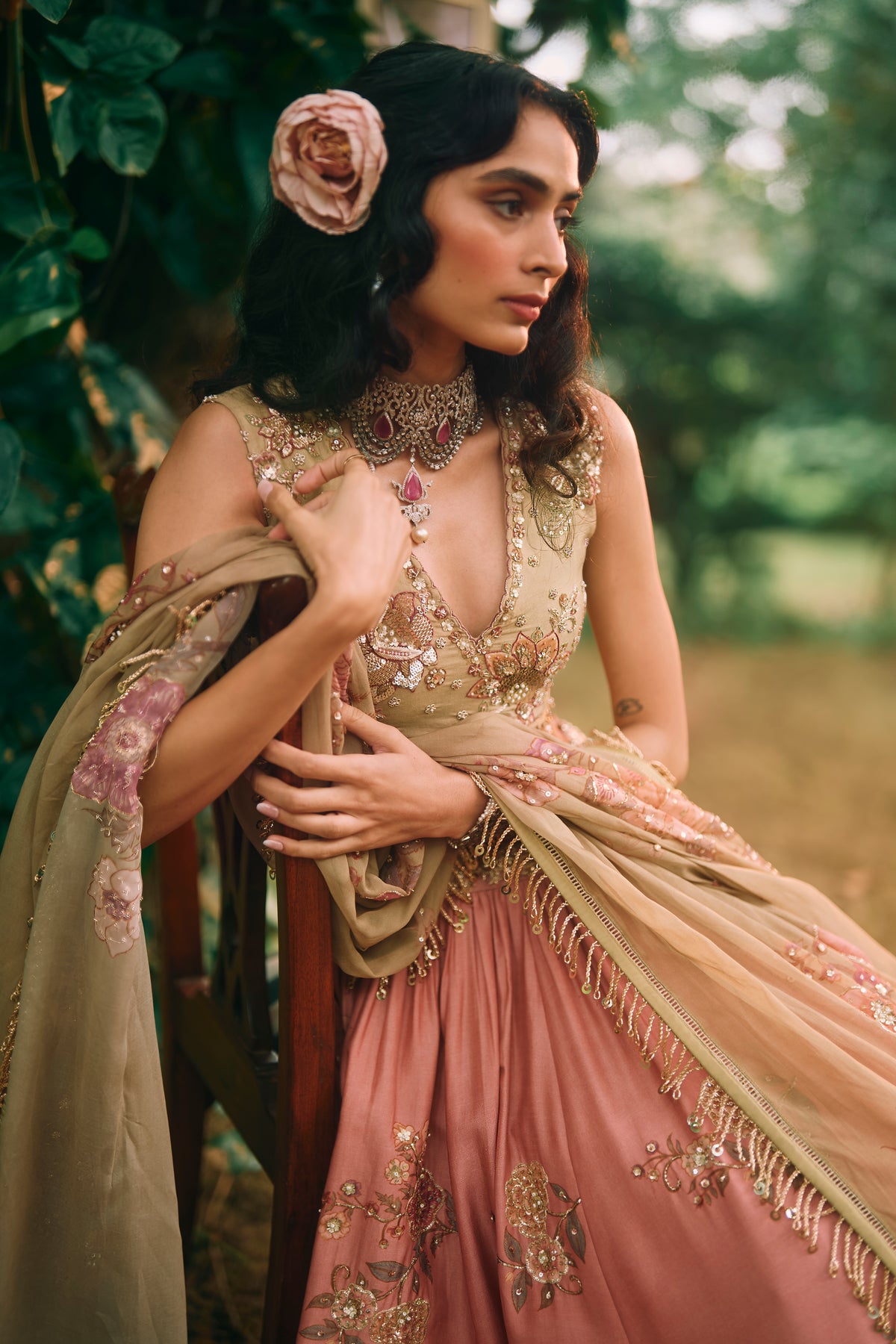ROSEWOOD LEHENGA SET