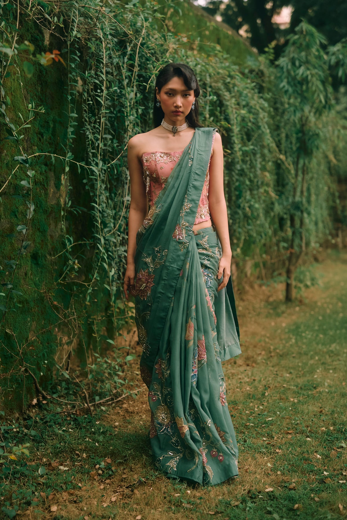 ROSY SAREE SET