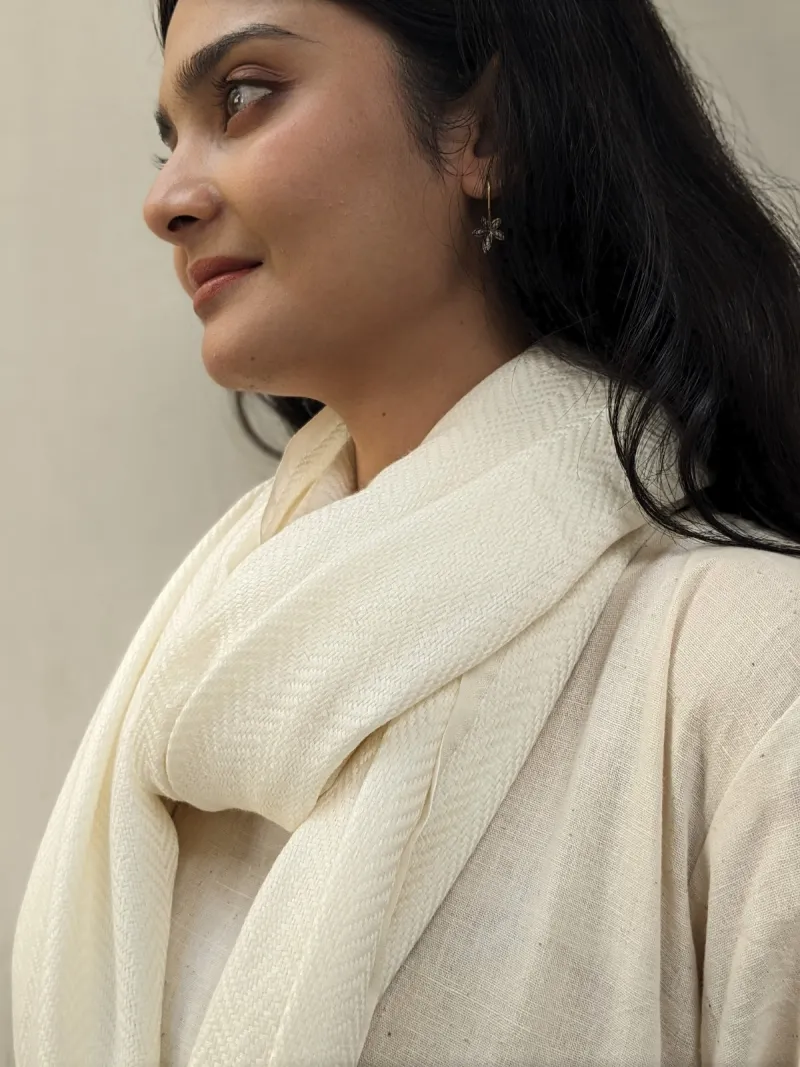 Pure Silk & Merino Wool Stole