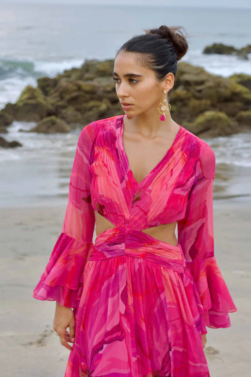 Moonpetal cut-out maxi