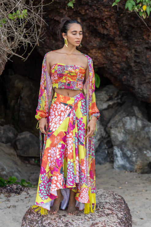 Valley of flower crop top